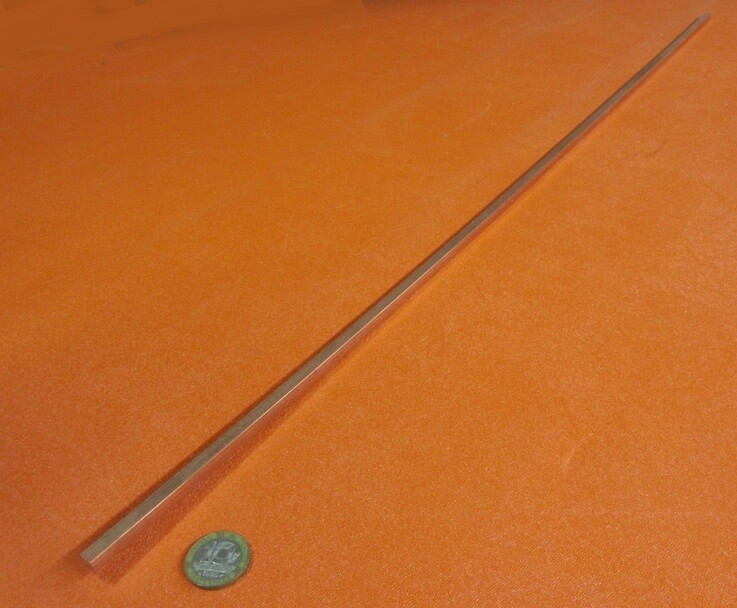 110 Copper Square Bar 1/2 Hard, 1/4″ Thick x 1/4″ Wide x 36 Inch Length, 1 Pcs