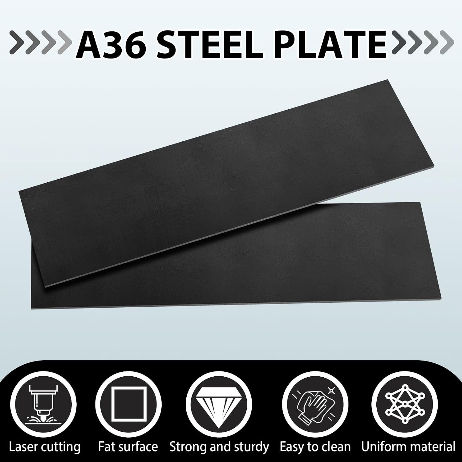 1 Piece 1/4 x 4 x 12 Inch A36 Steel Plate Hot Rolled Metal Base Plate Flat Ba…