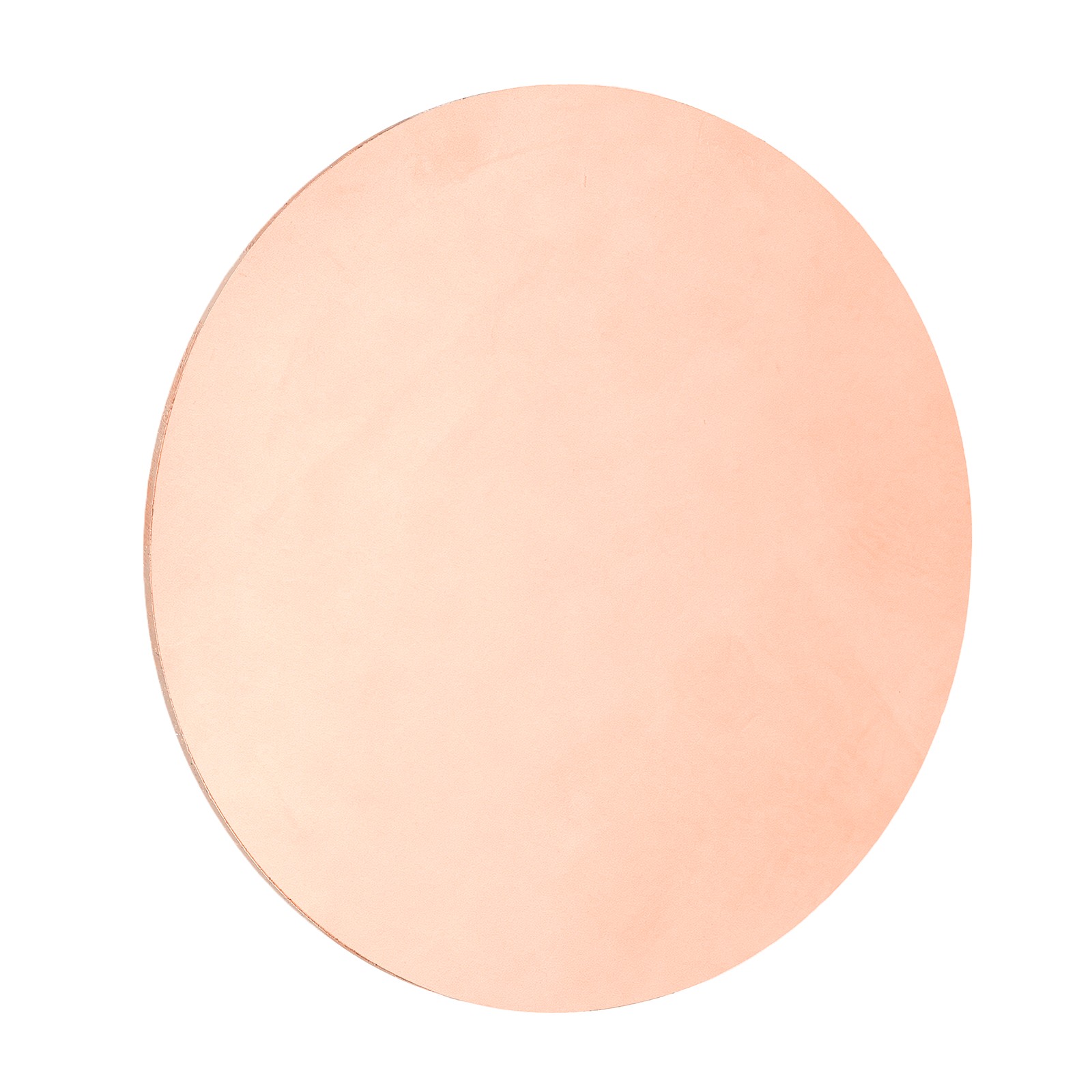 Copper Round Plate, 0.02″ Thick 6″ Dia C1100 Pure Copper Sheet