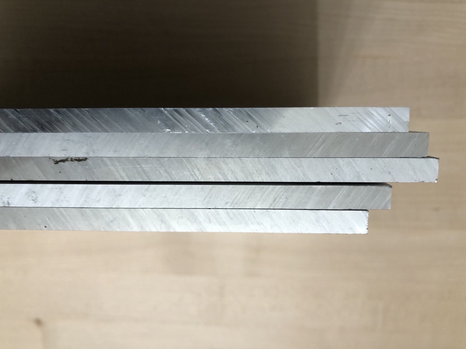 ALUMINUM 6061 PLATE 1/4” X 7 1/2” X 10 1/4” LOT OF 5 PCS MILLING MACHINE