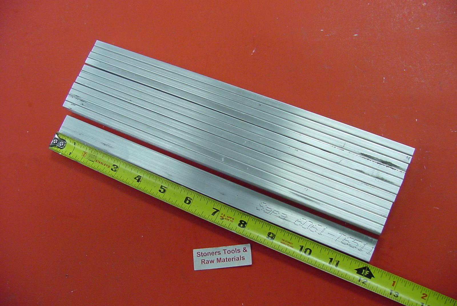 24 Pieces 3/16″ X 1″ ALUMINUM 6061 FLAT BAR 12″ long T6511 Extruded Mill Stock