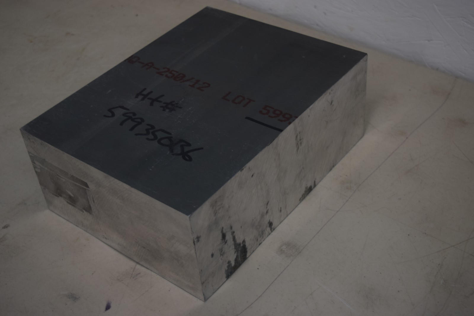 Aluminum Solid Mill Stock Bar 4 1/2″ x 9″ x 11 3/4″ Weighs 48 Pounds 12 ounces