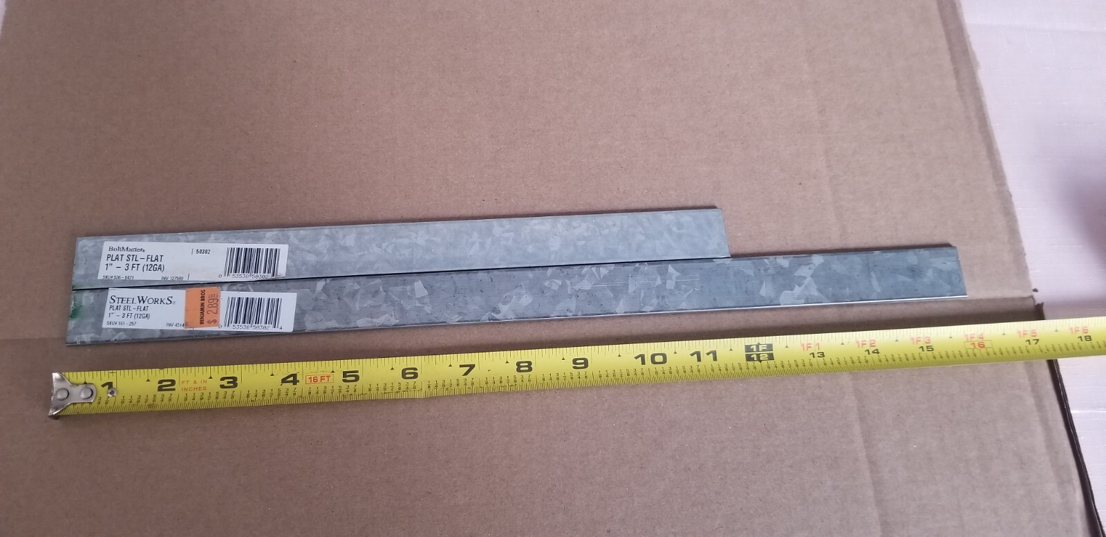 Steel Works & Boltmaster Plat Steel-Flat 1″, VGC