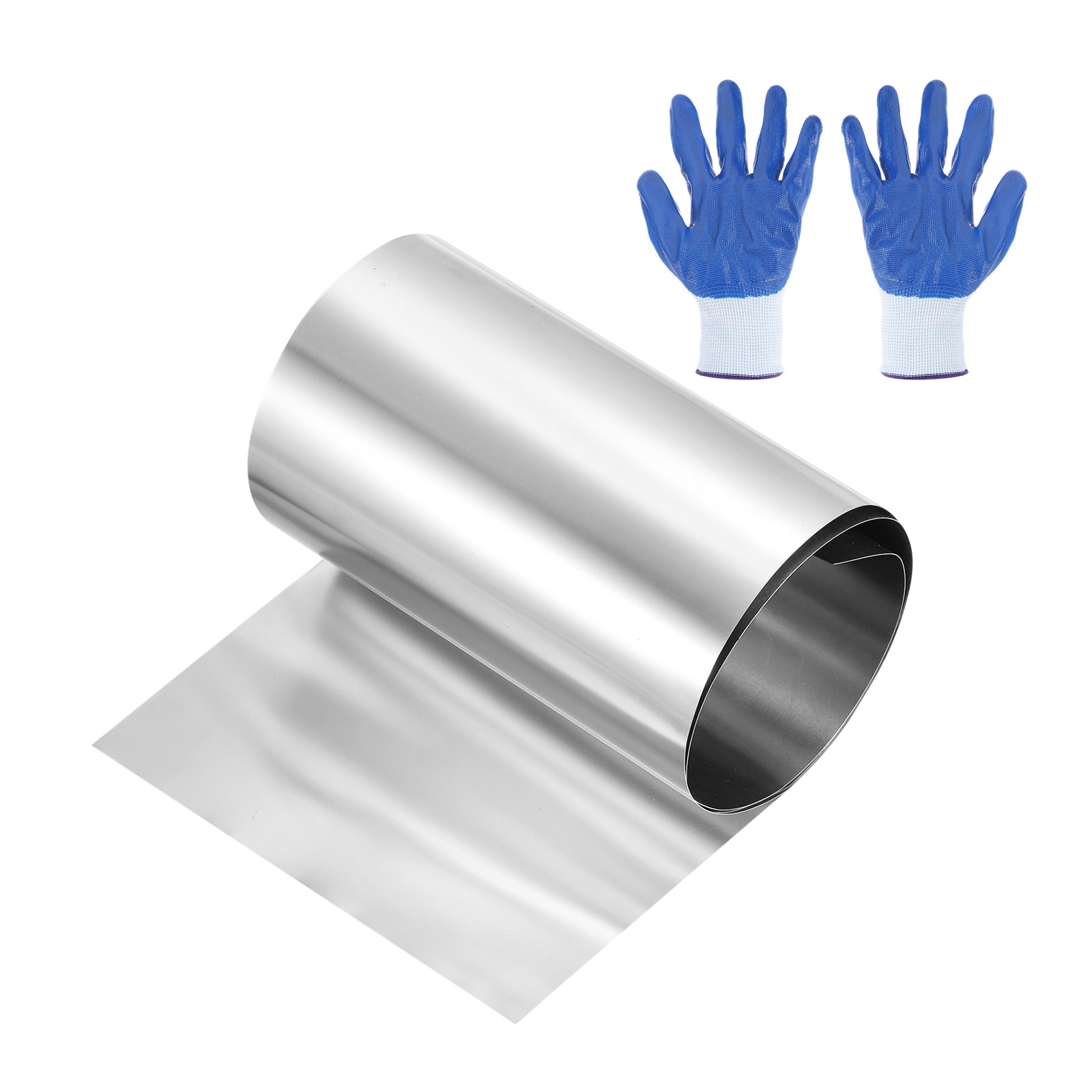 304 Stainless Steel Foil Roll 0.25mm x 200mm x 1m Metal Strip Sheet Silver Tone