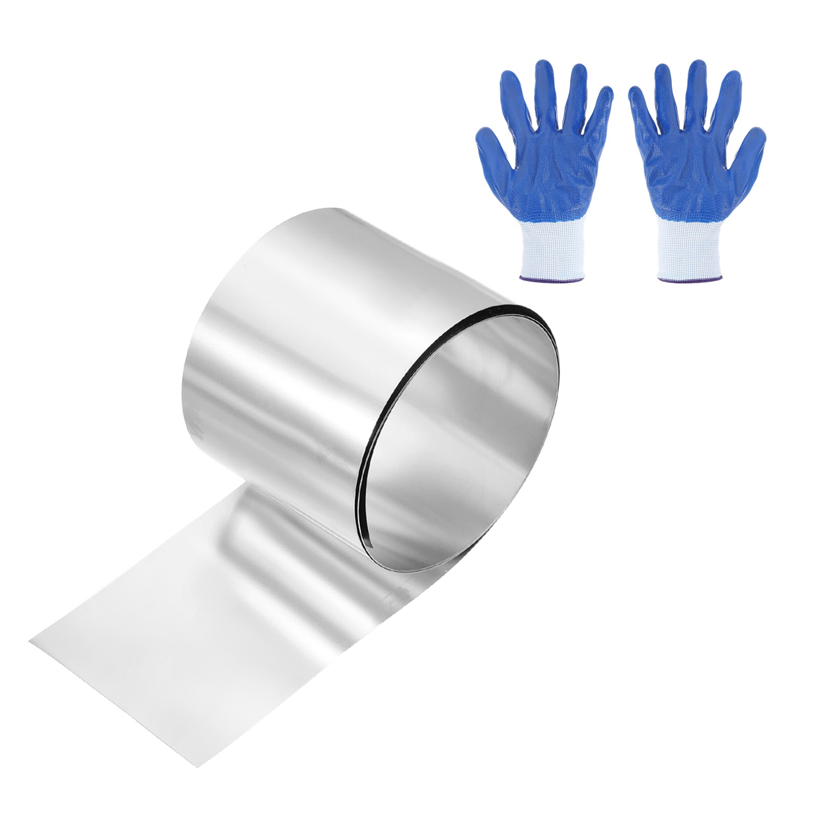 304 Stainless Steel Foil Roll 0.2mm x 60mm x 1m Metal Strip Sheet Silver Tone