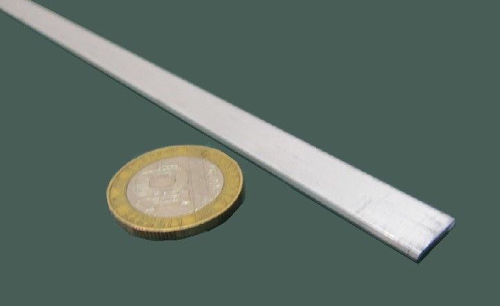 6061 T6 Metric Aluminum Bar, 2mm Thick x 10mm Wide x 3 Ft Length, 8 Units