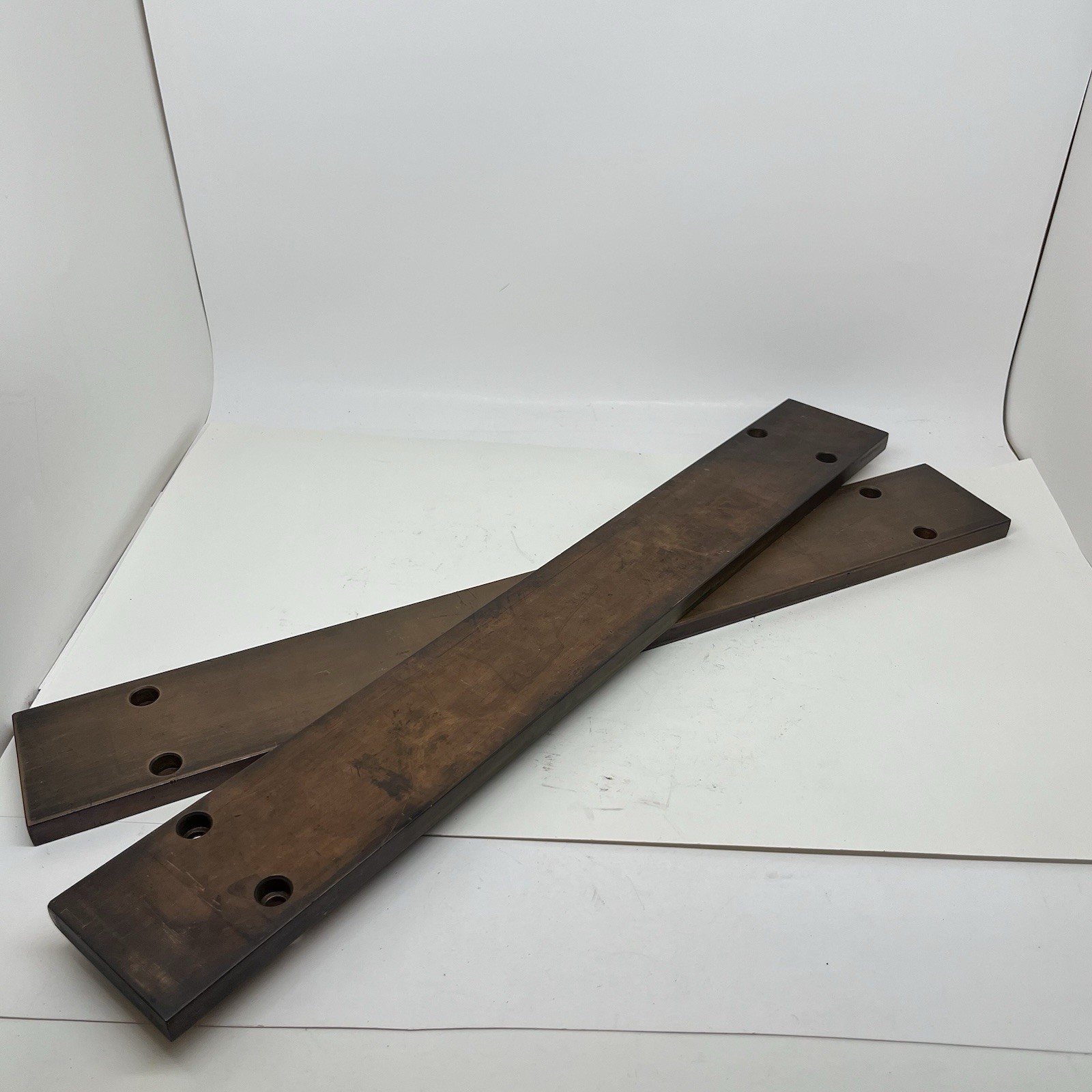 Lot Of 2 Copper Flat Bars ~1/2” x ~3″ x ~22” Copper Bus Bar ~10.5 Pounds READ