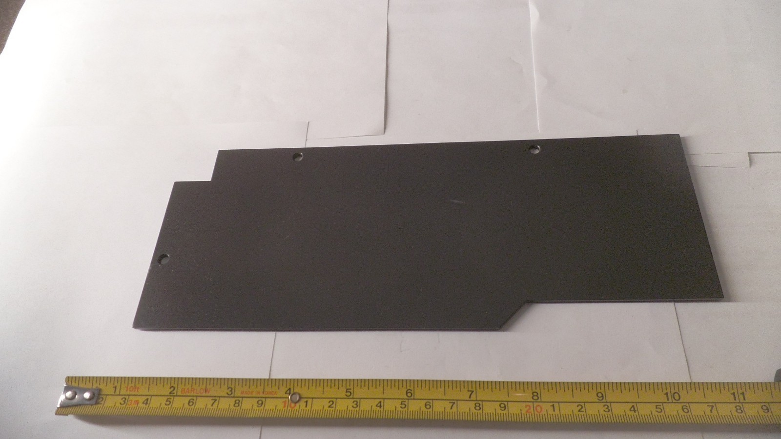 Aluminum plate, PVDF coated, 10-1/2″ x 4″ x 1/8″ thick