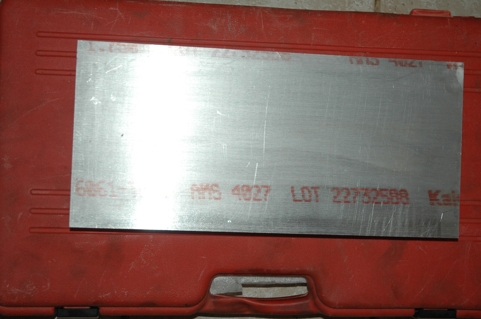 ALUMINUM SHEET 6061, 16-3/4″ X 7-9/16″ X 1-3/4″