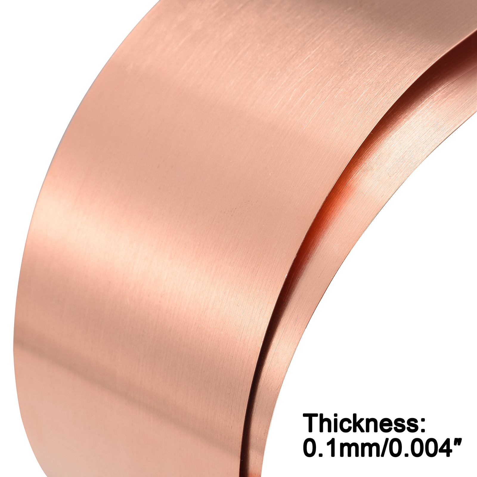 1000x50x0.1mm(LxWxT) Pure Copper Sheets Making Machinery Parts Metal Plates