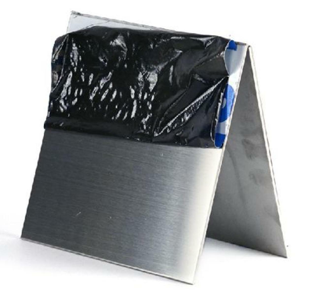 US Stock 2pcs 0.35mm x 5″ x 5″ 304 Stainless Steel Fine Polished Plate Sheet