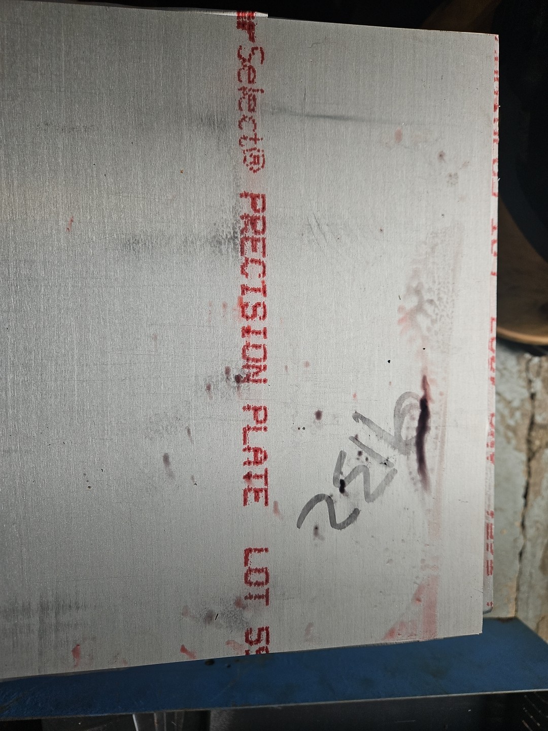 Aluminum plate 6061-T651 5/16” X 17-3/16” X 13-11/16″ Made In USA