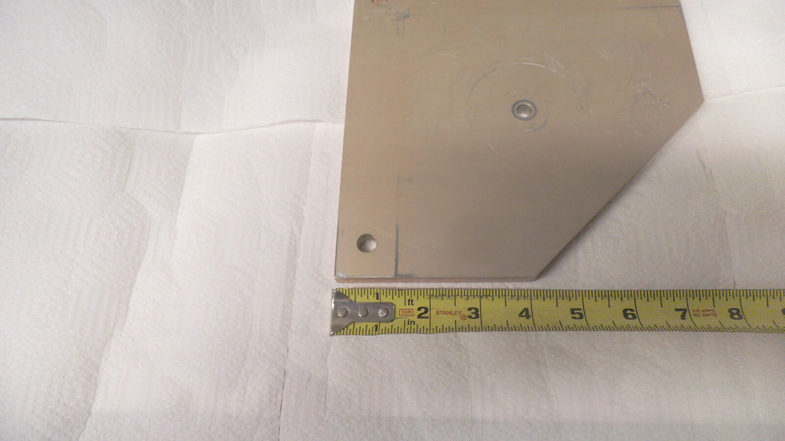 Aluminum plate 8-1/16″ x 8-1/16′” x point 386 thick
