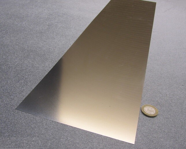 18-8 Stainless Steel Sheet, Full Hard, .002″ x 6.0″ x 25″