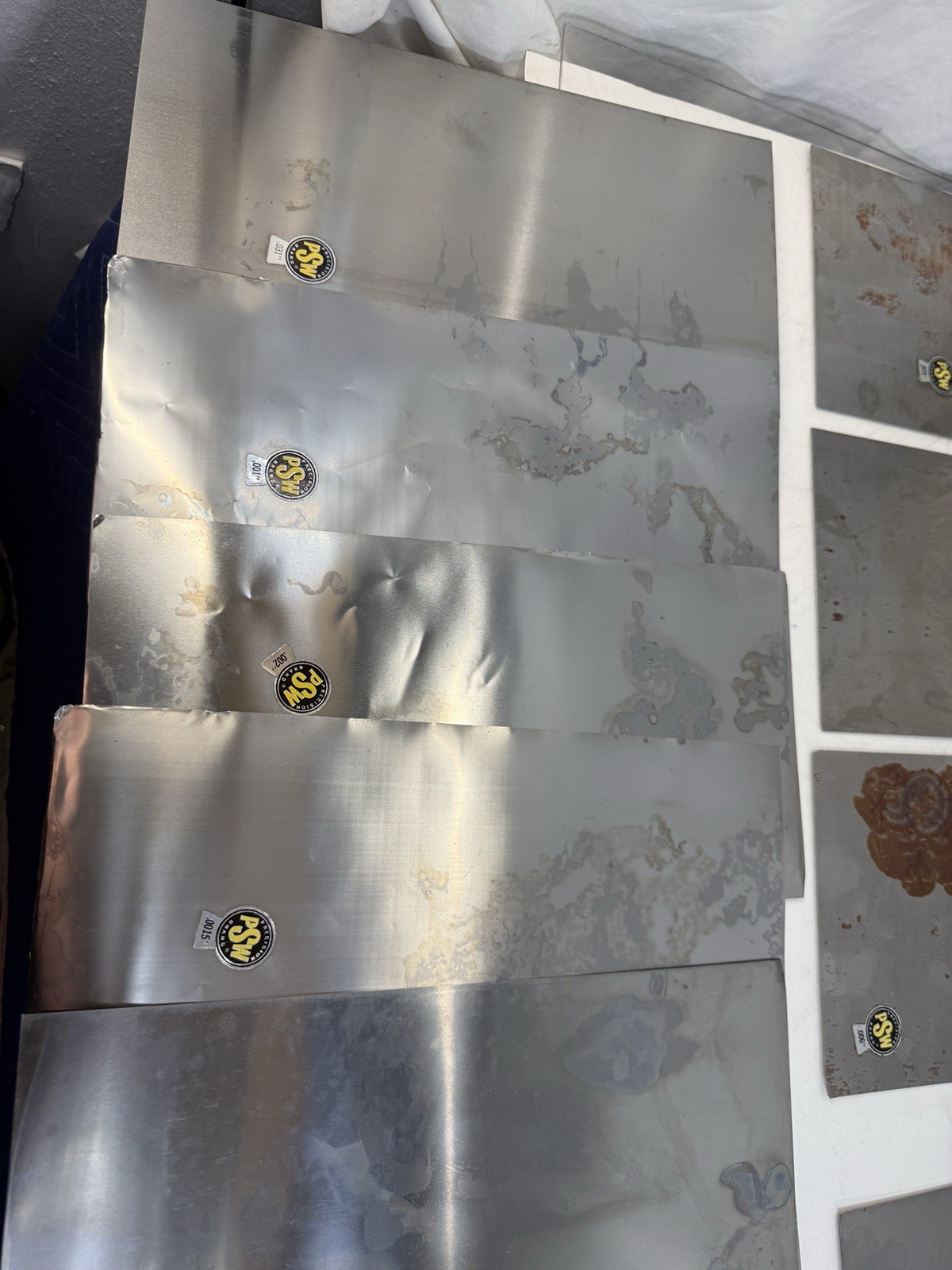 Precision Brand Stainless Steel Shim Stock Assortment Sheets Lot –