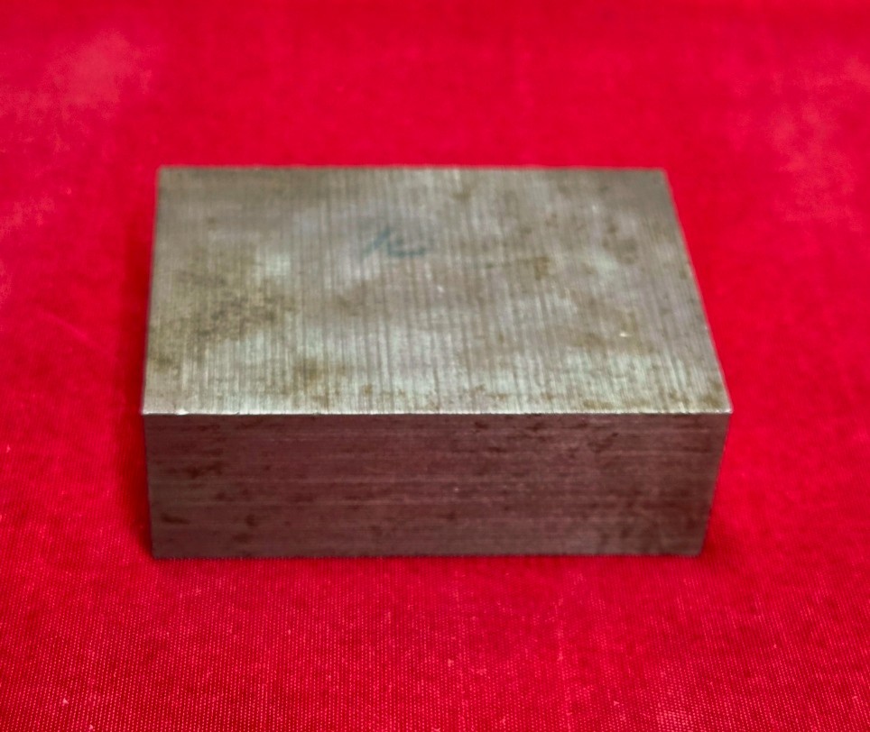 D2 Tool Steel Block Billet 2.275″ L x 1.65″ W x 0.795″ Thick, 13.2 Oz.