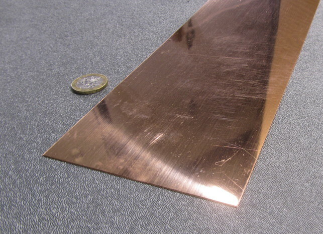110 Copper Bar 1/2 Hard H02 .050″ Thick x 4.0″ Wide x 36.0″ Length