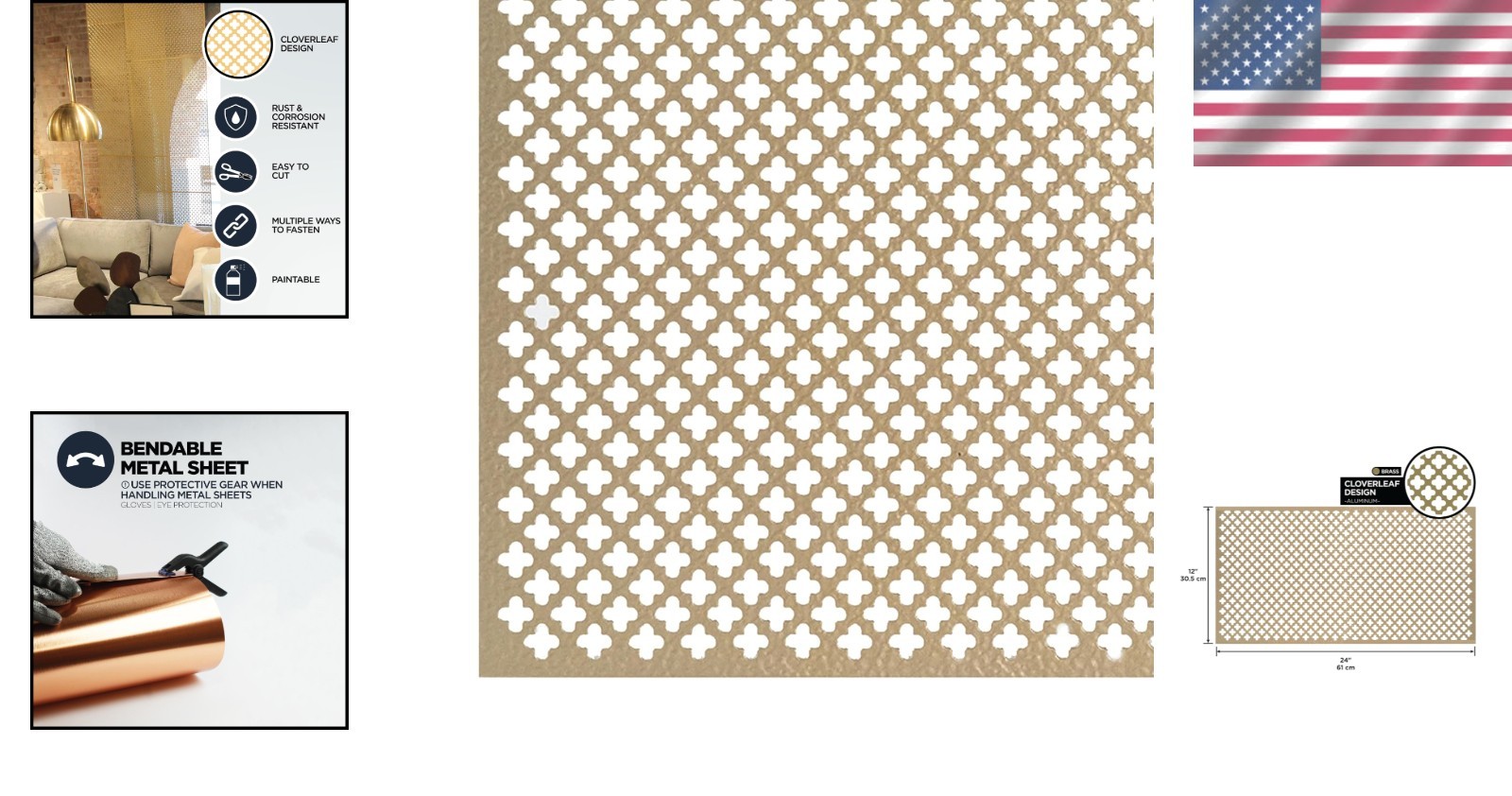 12×24 in. Aluminum Cloverleaf Sheet – Lightweight, Corrosion-Resistant Design