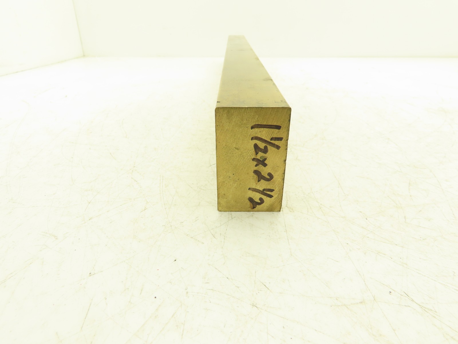 360 Yellow Brass Stock Rectangle Flat Bar 1-1/2″x 2-1/2″x 25″L 28.5lbs