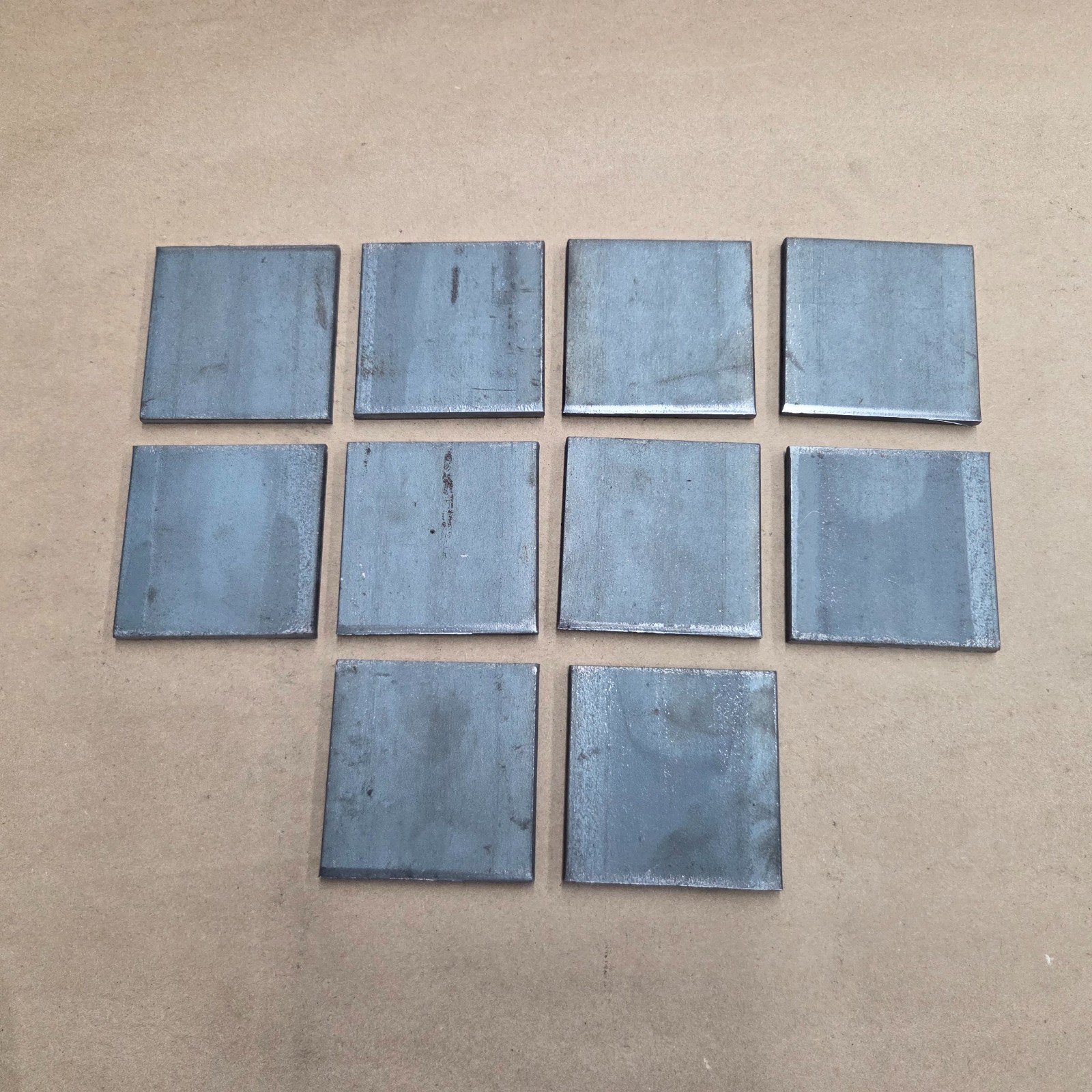 3″x3″1/4″ Thick Flat A36 Steel Plate Tube Cap Weld Test Practice Lot Of 10