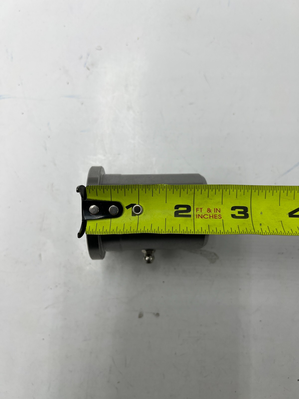Sleeve and Bushing 2 1/4 Inches Long 2 Inches Diameter Silver