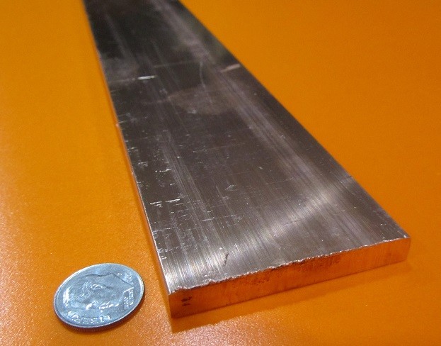 110 Copper Bar,1/4 (H00) to 1/4 Hard (H01).250″ Thick x 2.0″ Wide x 24.0″ Length