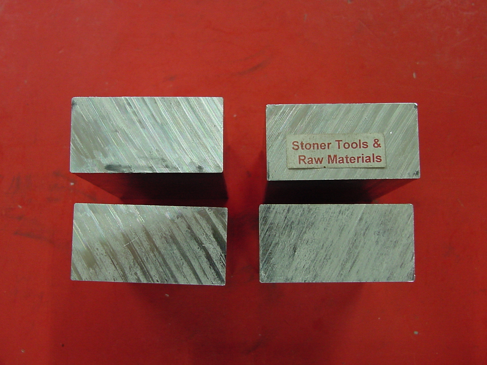 4 pieces 1″ X 2″ ALUMINUM 6061 FLAT BAR 2″ long Solid T6511 Extruded Mill Stock