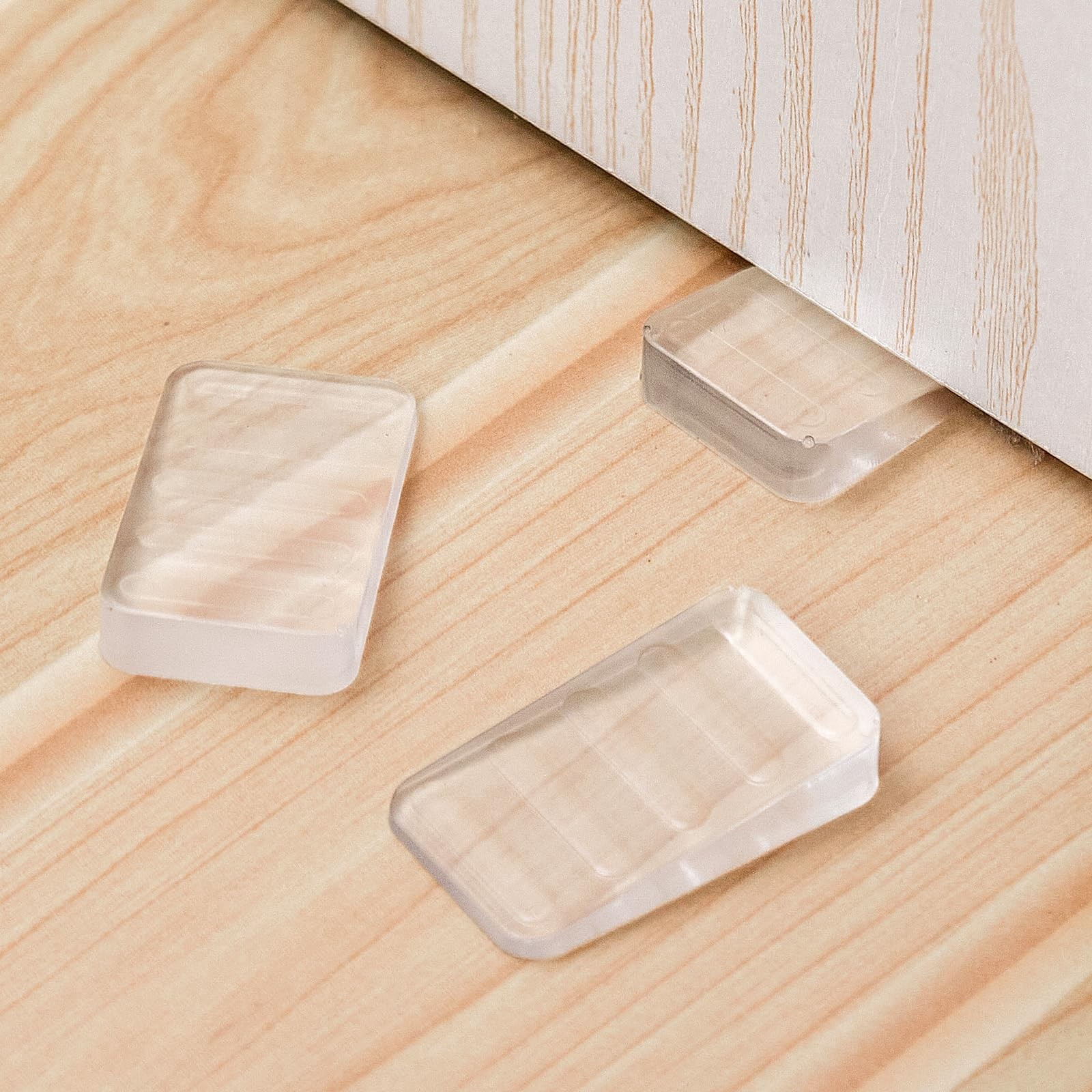 HNMZDS Rubber Wedges Shims 6 Pack Table Wedge Clear Toilet Shims for Leveling…
