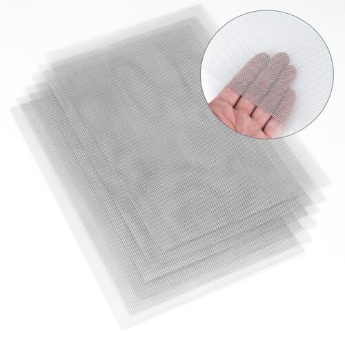 6 Pcs 304 Stainless Steel Wire Mesh Screen, 1mm Hole 20 Mesh, No Rust and Sturdy