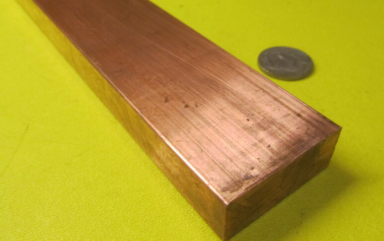 182 Copper Bar 5/8″ Thick x 1 1/2″ Wide x 6 Foot Length