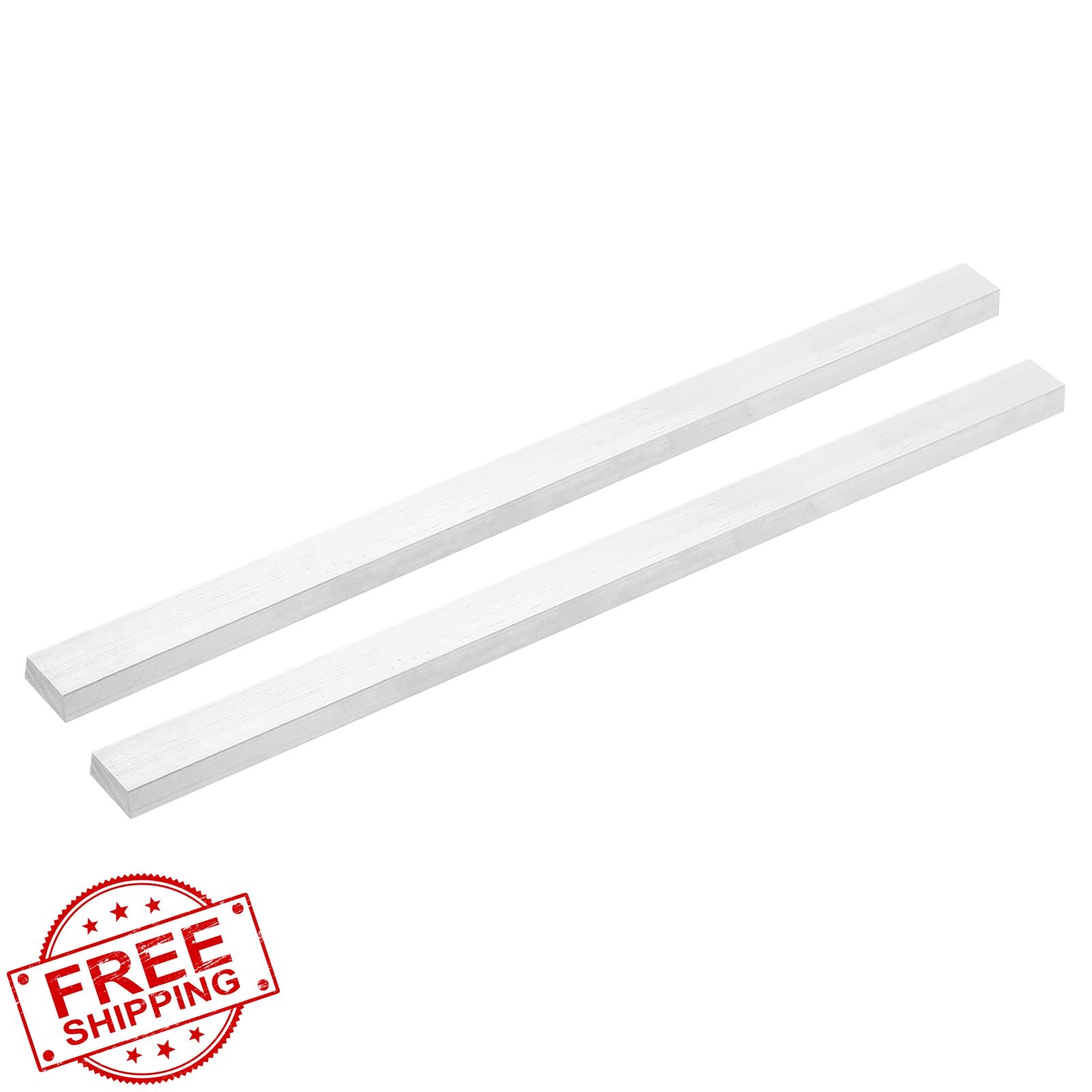 MECCANIXITY 3/8″x19/32″x13″ Aluminum Bar 2pcs