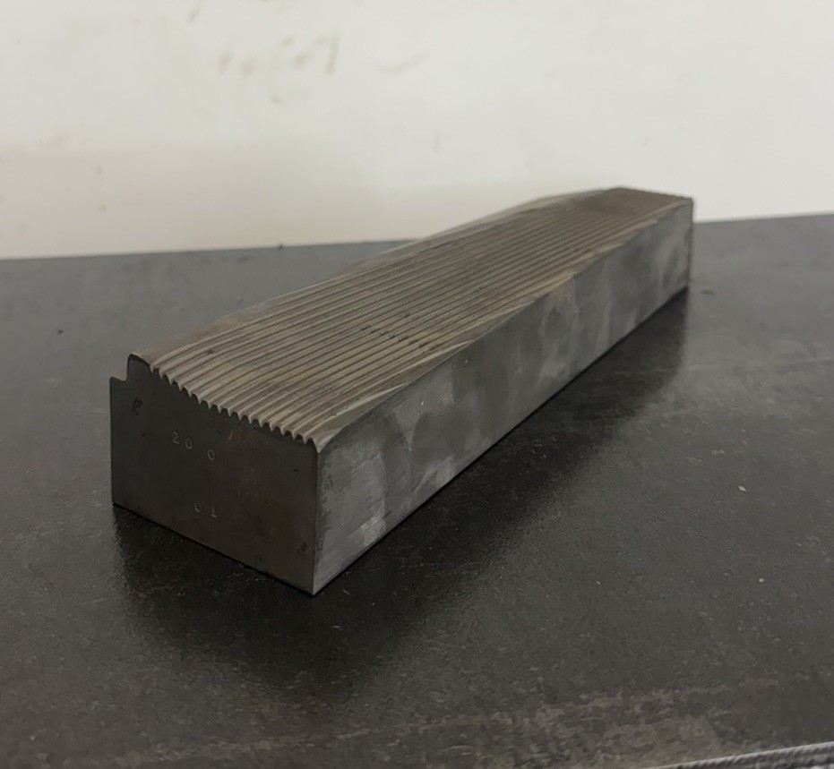 LOT OF (1), D-2 TOOL STEEL BAR STOCK flat plate D2, 1 1/2″ x 2 5/8″ x 8-7/8″