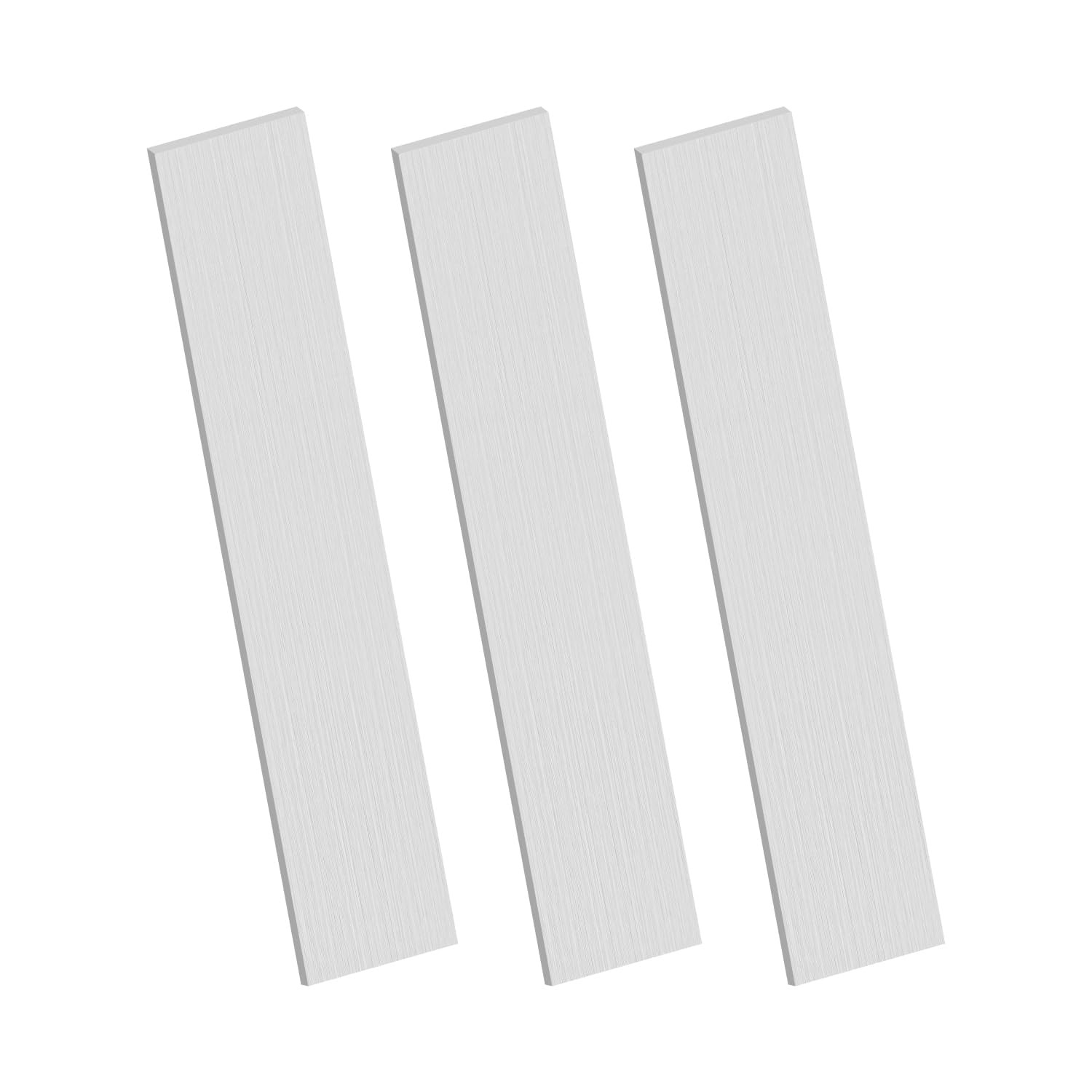 2 PCS 6061 Aluminum Flat Bar 1/8 x 2 x 16 Inch Flat Stock Strips Fabrication
