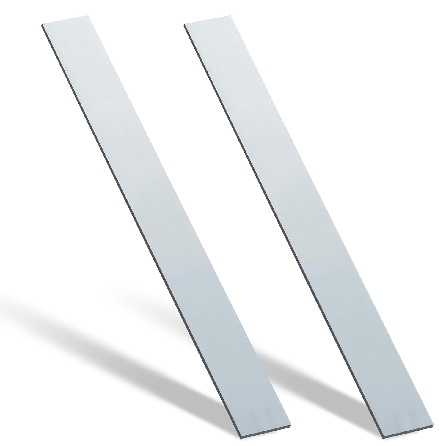 2 Pcs 304 Stainless Steel Flat Bar, 3/16″ Thickness, 1″ Width, 24″ Length 2B Fin