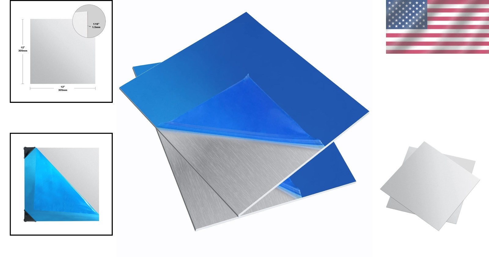 Durable 6061 T651 Aluminum Plate – 12×12 inch Sheets for Industrial Applications