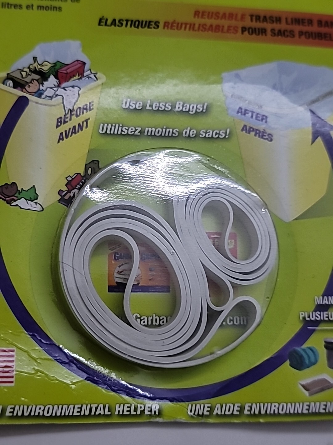 Garbage Gripper Reusable Trash Liner Bands