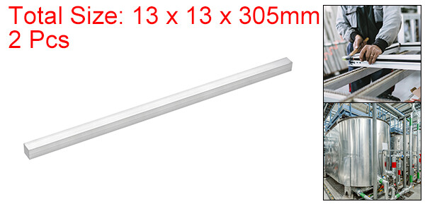 2pcs Square Aluminum Flat Bar Flat Plate Solid New Mill Stock 1/2″x1/2″x12″