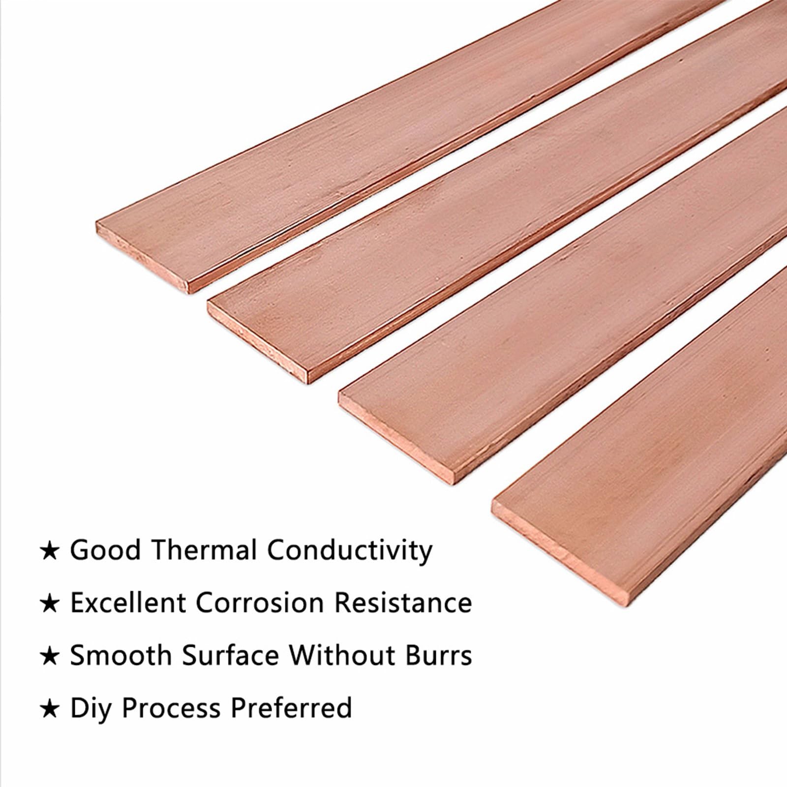 1pcs C110 Copper Flat Bar 7.87 Long 1/8 3mm X 0.820mm X 8 200mm Copper