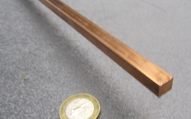 110 Copper Square Bar 1/2 Hard, 5/16″ Thick x 5/16″ Wide x 36 Inch Length