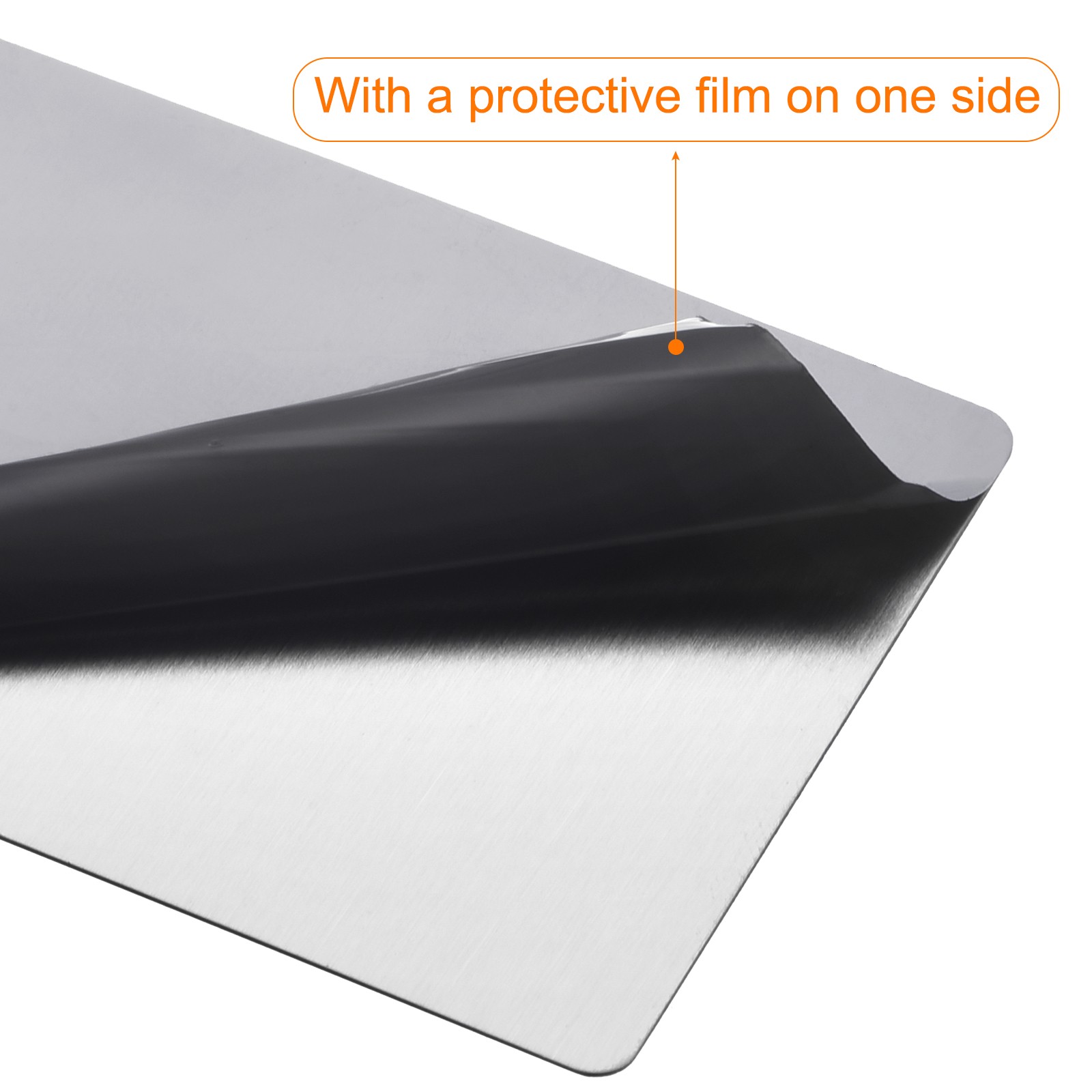 50x22x0.4mm Brushed 201 Stainless Steel Blank Metal Card Silver Tone 25 Pcs