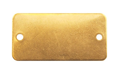 CH Hanson 41242 – Tag-5/8″x2-1/2″ Round Corners Brass 100pk