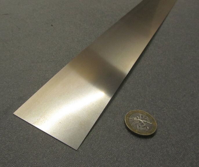 301 Stainless Steel Sheet Shim, .025″ (+/-.0010″) x 2.0″ Width x 5 Foot Length