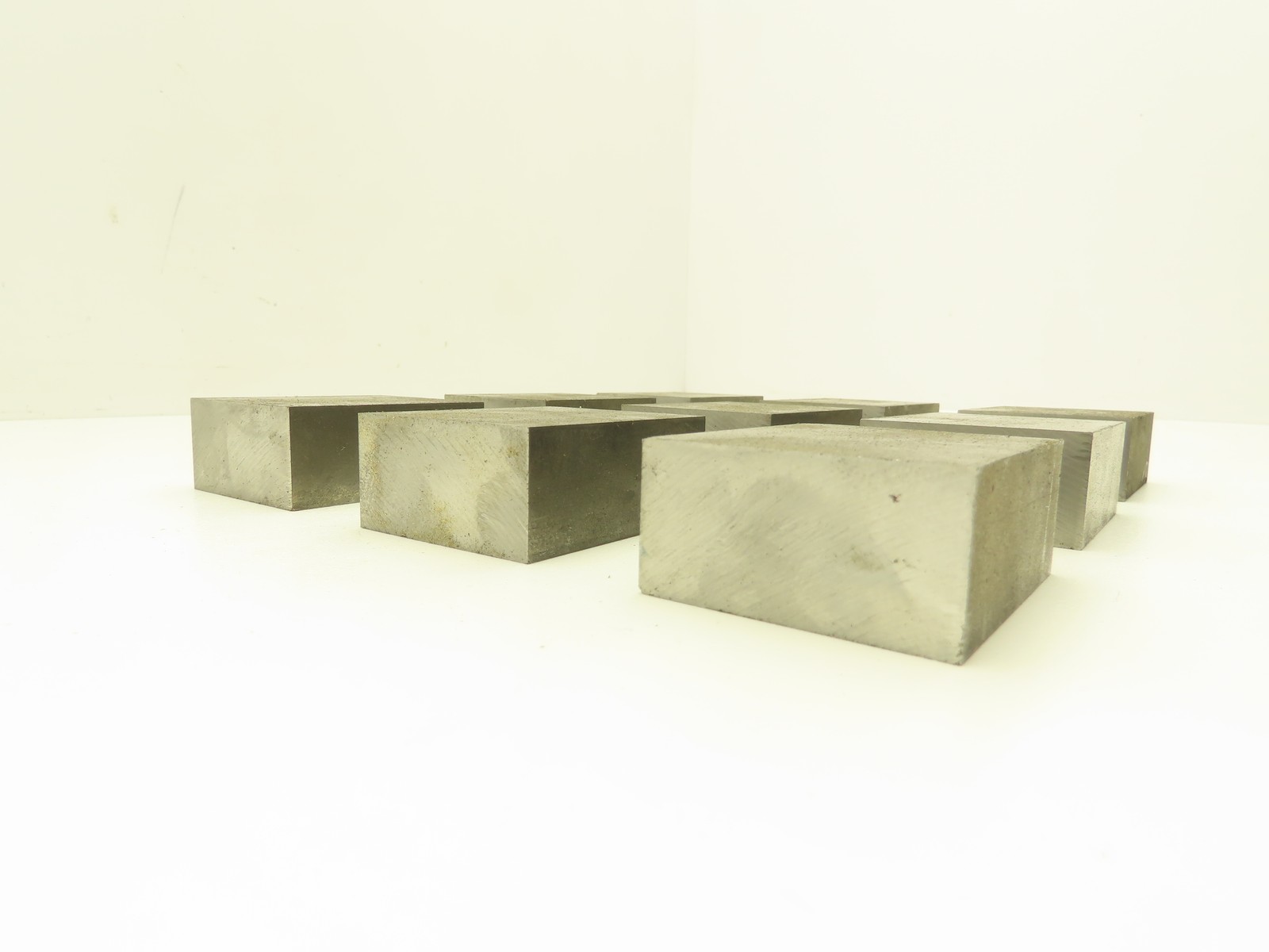 1018 Cold Rolled Steel Flat Bar Stock 1″thick x 2″W x 2-1/2″L Lot of 9 Blocks