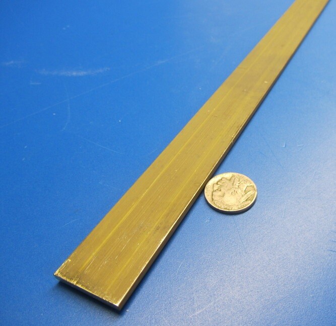 385 Brass Flat Bar 1/8″ Thick x 1.0″ Wide x 4 Foot Length