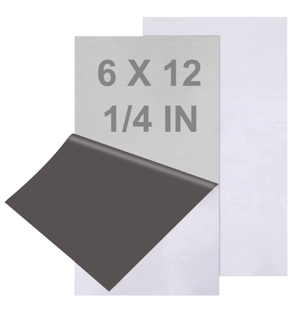 2Pack 6061 T651 Aluminum Sheet Metal 6 x 12 x 1/4 (6MM) Inch Flat Plain