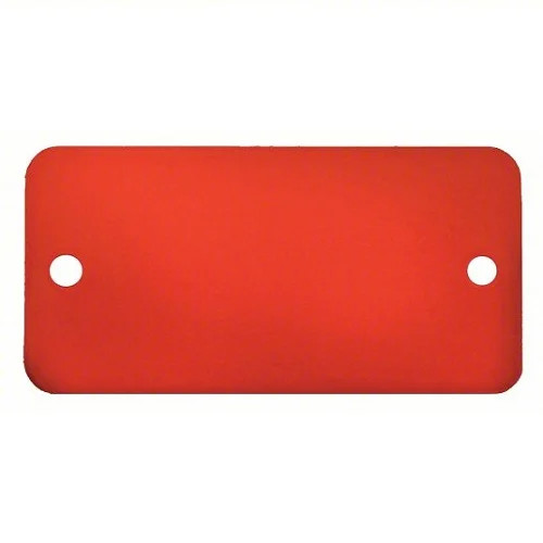 CH Hanson 43053 – Tag-3/4″x1-3/4″ Round Corners Anodized Aluminum Red 5pk