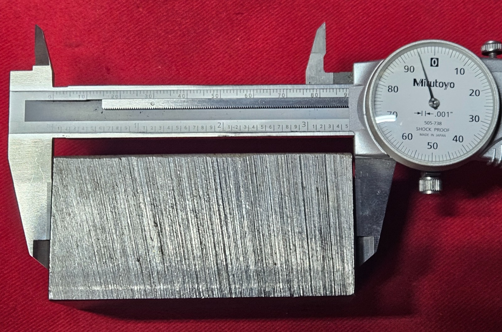 Cold Rolled Steel Block 3.495″ L, 1.695″ W, 1.620″ Thick, 2 Lb. 11.8 oz