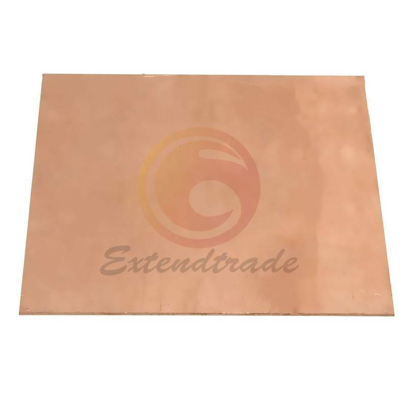 200mmx175mmx1mm Cu Metal Sheet Plate 99.9% Pure Copper For Handicraft Aerospace