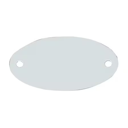 C.H. Hanson 43121 Blank Tag, Stainless Steel, 1 3/16 In H X 2 1/16 In W, 1 5/32