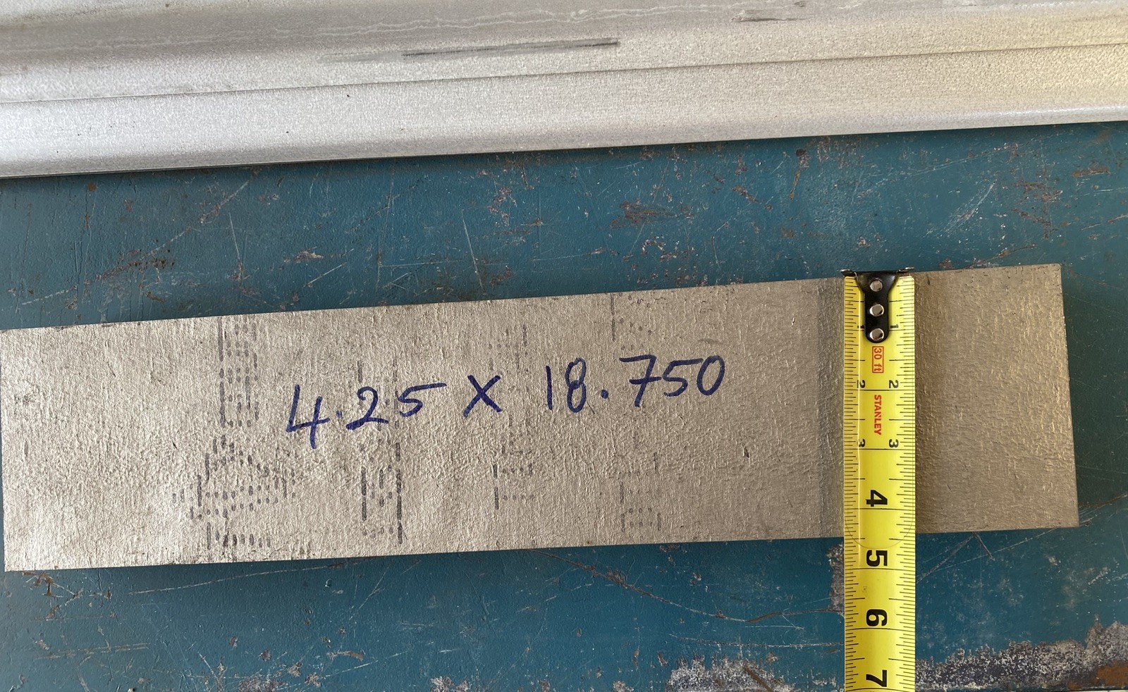 Titanium Plate 1-5/8 THK x 4.25” x 18.50” – 6AL-4V Grade 5